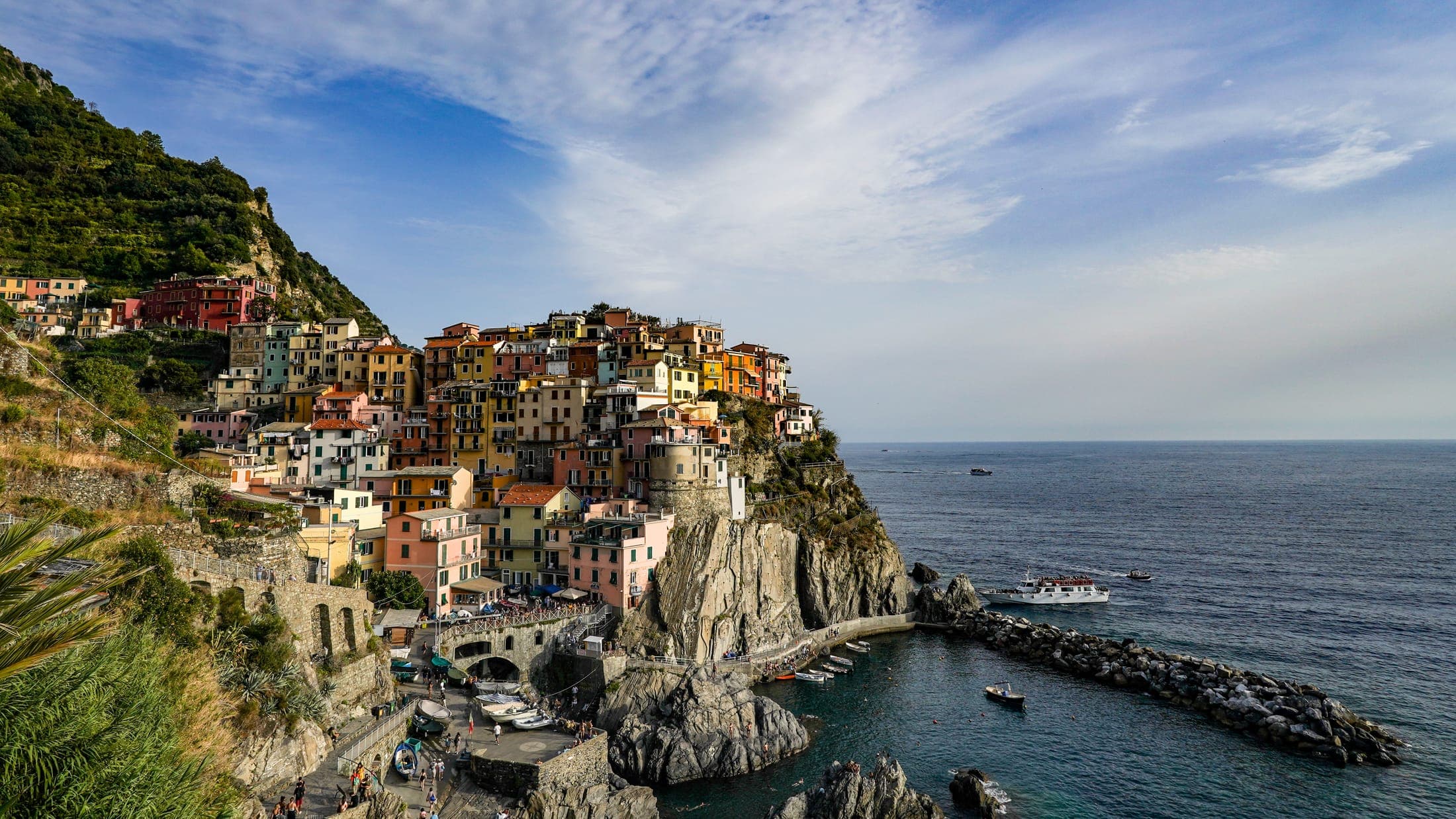 Colorful coastal village of Manarola, Cinque Terre, Italy