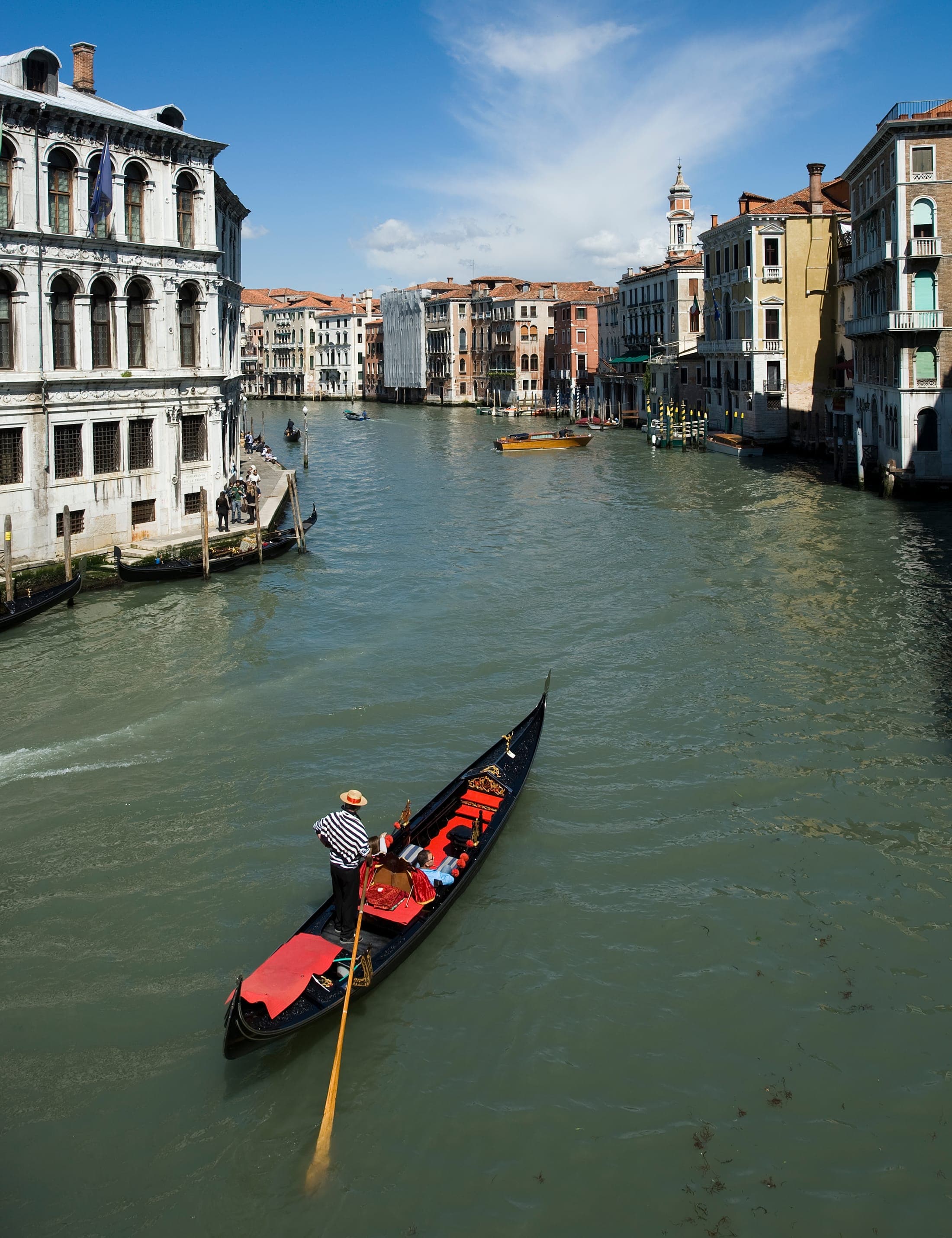Gondola on the Grand Canal in Venice, Italy