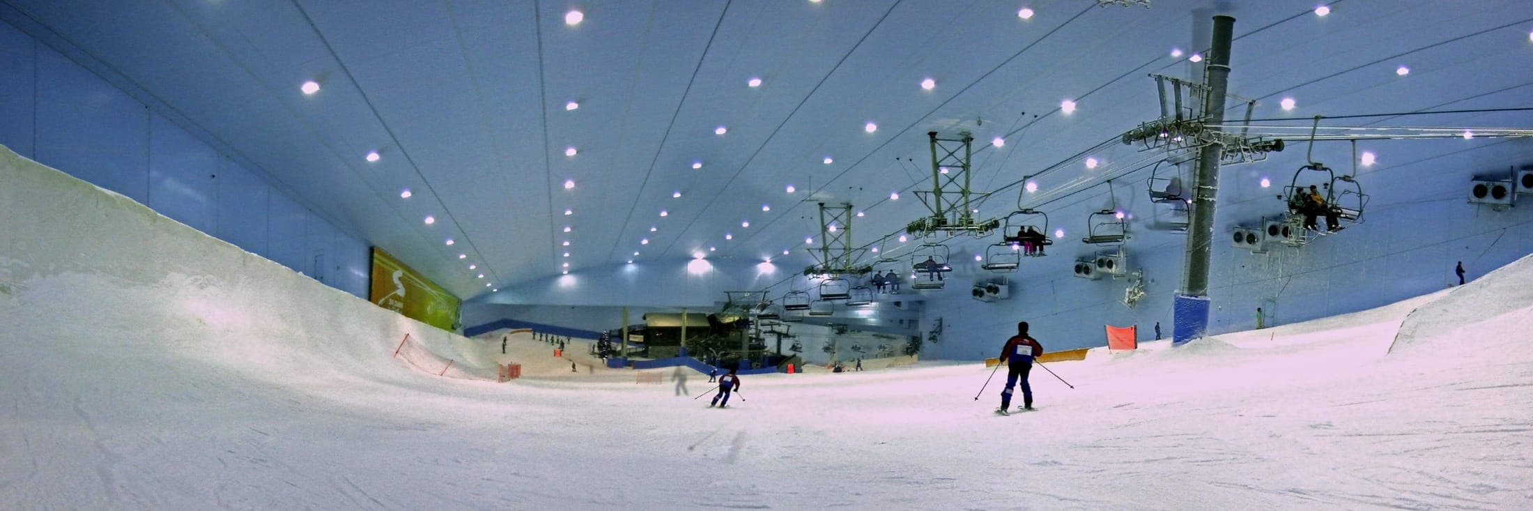 Interior of Ski Dubai's indoor snow slope inside the Mall of the Emirates, Dubai